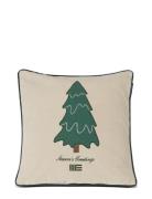 Pine Tree Twill Patch Cotton Velvet Pillow Cover Lexington Home