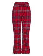 Pant Flannel Straight Check Hunkemöller Red