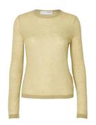 Slfshirley Ls Knit O-Neck Selected Beige
