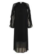 Kamila Chiffon Dress Kaffe Black
