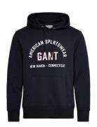 Printed Graphic Hoodie GANT Navy