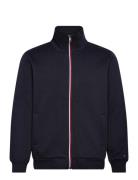Global Stripe Zip Through Tommy Hilfiger Navy