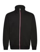 Global Stripe Zip Through Tommy Hilfiger Black