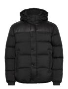 Mix Down Hooded Puffer Tommy Hilfiger Black