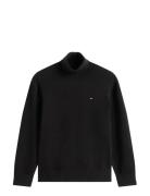 Cotton Turtle Neck Sweater Tommy Hilfiger Black