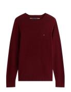 Lambswool Crew Neck Tommy Hilfiger Burgundy
