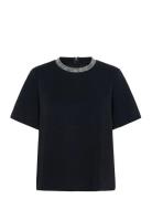 Slmarigold Embellished Tee Soaked In Luxury Black