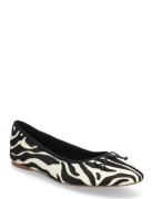 Animal-Print Ballet Flats Mango Black