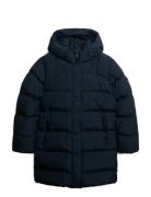 Hooded Sports Puffer Mid Jkt Superdry Navy