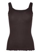 Rwbeatrice Sl Strap Top Rosemunde Brown