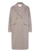 Rwtova Ls Pea Coat Rosemunde Beige