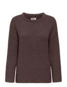 Onlmaggie Life Ls Loose O-Neck Cc Knt ONLY Brown