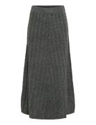 Virelli Ankle Cable Knit Skirt/Bfs Vila Grey