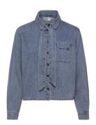 Objvilma L/S Re Short Denim Shirt 142 Object Blue