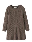 Nkfrikine Ls Knit Dress Pb Name It Brown