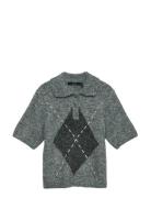 Vmbliss 2/4 Pol Ck Pullover Ga Vero Moda Grey