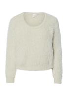Yaslava Ls Knit Pullover YAS Cream