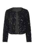 Vmbella Ls O-Neck Short Sq Cardigan Jrs Vero Moda Black