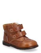 Boots - Flat - With Velcro ANGULUS Brown