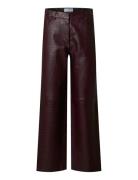 Slfdarla-Faye Mw Crock Pants Selected Burgundy