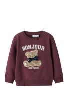 Nmfrear Ls Sweat Bru Name It Burgundy