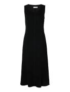 Slfsveja Sl Long Denim Dress Selected Black