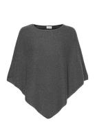 Triangle Poncho Davida Cashmere Grey