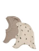 2 Wool Balaclava Felix Wheat Beige