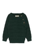 Ppdo O-Neck Sailor Knit Petit Piao Blue