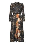 Tailored Satin Shirt Dress By Ti Mo Black