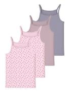 Nkfstrap Top 4P Aop Noos Name It Pink