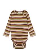 Body L/S Modal Multi Striped Petit Piao Patterned