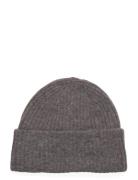 Slflulu Wool Blend Knit Beanie Noos Selected Grey