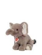 Sitting Elephant 25 Cm Teddy Hermann Grey