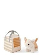Cat And Carrier Bag Kid's Hub Kid's Concept Beige