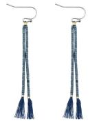 Everneed Nille Tassel Øreringe Faded Denim (U)