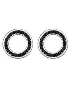 Everneed Crystal Sølvfarvet m. Sorte Sten (U)