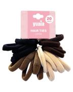 Yuaia Hair Ties Coffee   20 stk.