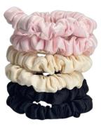 Yuaia 6-pak Soft Satin Scrunchies Small Blush   6 stk.