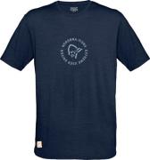 Norrøna Men's Svalbard Wool T- Shirt Indigo Night/Blue Fog