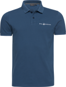 Men's Bowman Logo Polo Denim Blue