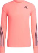 Men's Run Icon Full Reflective 3-Stripes LS Tee Acid Red