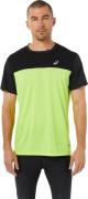 Asics Men's Race SS Top Performance Black/Hazard Green