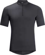 Jack Wolfskin Men's Bike Commute Half Zip T-Shirt Phantom