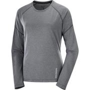 Women's Cross Run LS Tee DEEP BLACK/Heather