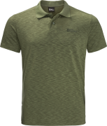 Jack Wolfskin Men's Travel Polo Greenwood