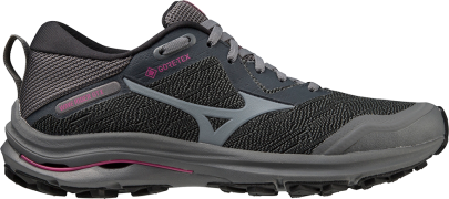 Mizuno Women's Wave Rider Gore-Tex Iron Gate/Nimbus Cloud/Fuchsia Fedo...