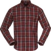 Bergans Men's Tovdal Shirt Amarone Red/Dark Shadow Grey Check