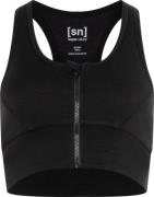 super.natural Women's Motion Zip Top Jet Black