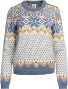 Dale of Norway Women's Vilja Sweater Offwhite Blueshadow Mustard